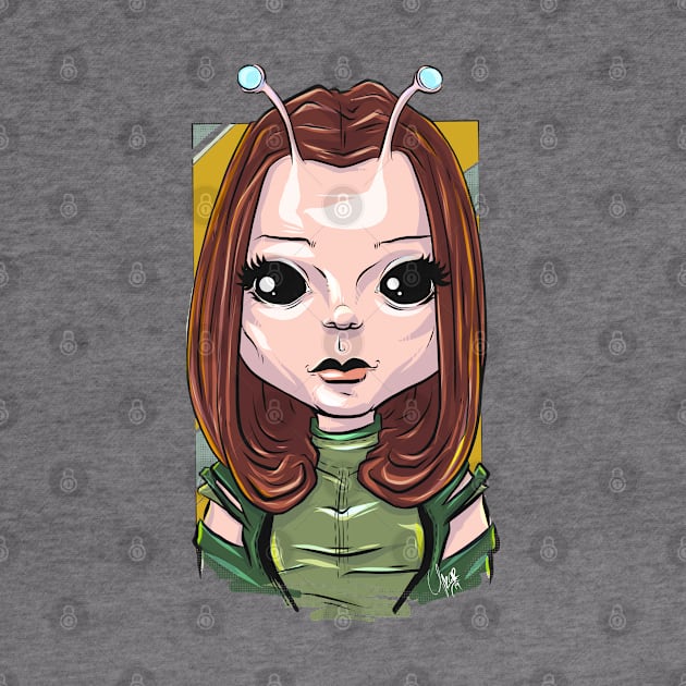 Pop Culture Caricature #21 - Mantis by yazgar